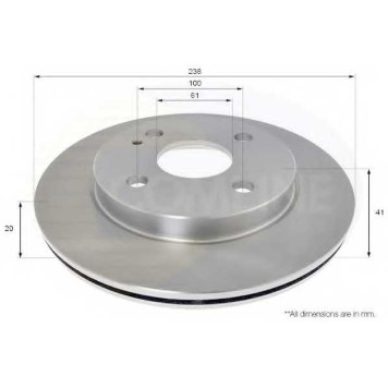Тормозной диск COMLINE ADC0472V