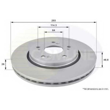 Тормозной диск COMLINE ADC0560V