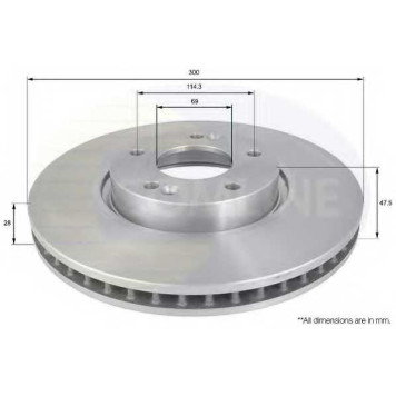 Тормозной диск COMLINE ADC1089V