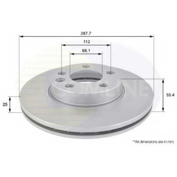 Тормозной диск COMLINE ADC1418V