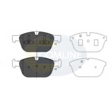 Колодки тормозные дисковые передний для VOLVO XC60 <b>COMLINE CBP06069 / 24399</b>