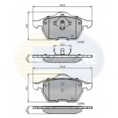 Колодки тормозные дисковые передний для FORD GALAXY(WGR) / VW SHARAN(7M6,7M8,7M9) <b>COMLINE CBP0715 / 21848, 21849</b>