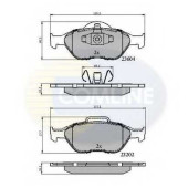 Колодки тормозные дисковые передний для FORD FIESTA, FUSION, KA, PUMA, STREET KA / MAZDA 121, 2, VERISA <b>COMLINE CBP0891 / 23202, 23604</b>