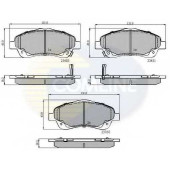 Колодки тормозные дисковые передний для TOYOTA AVENSIS(T25, T25#), COROLLA(CDE12#, R1#, ZDE12#, ZER#, ZZE12#) <b>COMLINE CBP31140 / 23480, 23481, 23768</b>