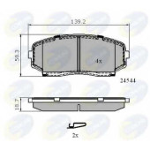 Колодки тормозные дисковые передний для MAZDA CX-7(ER), CX-9(TB), MPV(LY) <b>COMLINE CBP31724 / 24544</b>