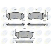 Колодки тормозные дисковые передний для MAZDA 6(GG,GH) <b>COMLINE CBP31787 / 24582, 24629, 24630</b>