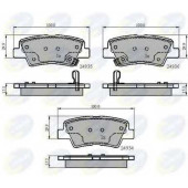 Колодки тормозные дисковые задний для HYUNDAI SONATA, TUCSON, VELOSTER / KIA OPIRUS, SOUL / SSANGYONG ACTYON SPORTS, KORANDO <b>COMLINE CBP32023 / 24934, 24935, 24936</b>