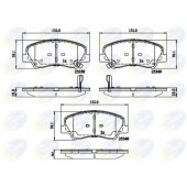 Колодки тормозные дисковые передний для HYUNDAI ACCENT(RB) / KIA RIO(UB) <b>COMLINE CBP32040 / 25348</b>