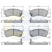 Колодки тормозные дисковые передний для MAZDA 323 F(BJ), 626(GE,GF,GW), FAMILIA(BJ), MX-6(GE), PREMACY(CP), XEDOS 6(CA) <b>COMLINE CBP3326 / 21754, 21755, 21756</b>