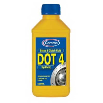 Жидкость тормозная 0.5л DOT-4 COMMA BRAKE FLUID BF4500M