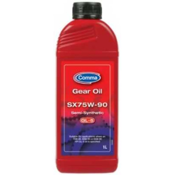 Масло трансмиссионное полусинтетическое 1л 75w90 Comma Gear Oil GL-5 SX1L