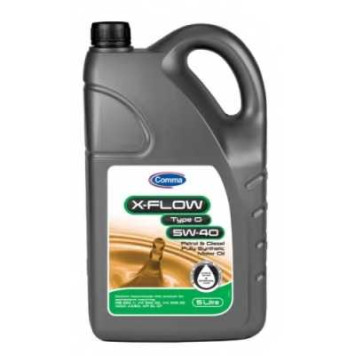 Масло моторное синтетическое 5л 5w40 SL/CF Comma X-Flow Type G XFG5L