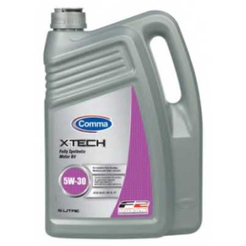 Масло моторное синтетическое 5л 5w30 SL/CF Comma Xtech XTC5L