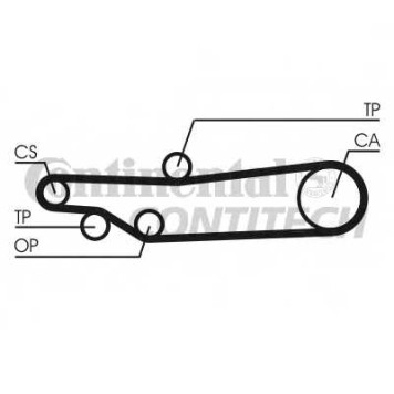 Ремень ГРМ CONTITECH 424 LA 075 / CT635-1