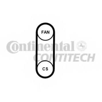 Поликлиновой ременный комплект CONTITECH 4 PK 711 (698) ELAST / 4PK711 ELAST T1