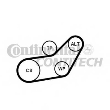 Поликлиновой ременный комплект CONTITECH 6PK1045K1