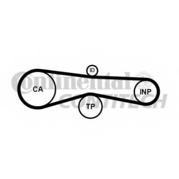 Комплект ремня ГРМ CONTITECH CT1131K1