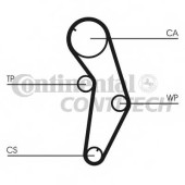 CONTITECH CT821 - ремень ГРМ