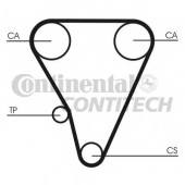 Ремень ГРМ CONTITECH HTD 1076 9,525M 19 / CT555