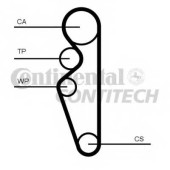 Ремень ГРМ CONTITECH HTDA 1076 9,525M 17 / CT1164