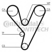 Ремень ГРМ CONTITECH HTDA 1829 9,525M 28 / CT814