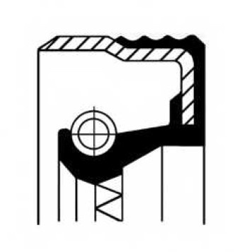 Сальник дифференциала CORTECO B1BASLSFDRWX37 Simmerring / 01034081B