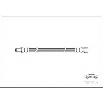 Тормозной шланг CORTECO 19018109