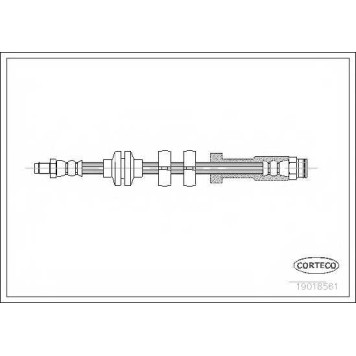 Тормозной шланг CORTECO 19018561