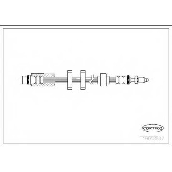 Тормозной шланг CORTECO 19018887