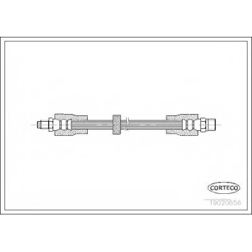 Тормозной шланг CORTECO 19020656