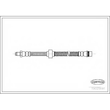 Тормозной шланг CORTECO 19025691