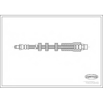 Тормозной шланг CORTECO 19025848