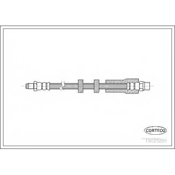 Тормозной шланг CORTECO 19025851