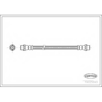 Тормозной шланг CORTECO 19025893