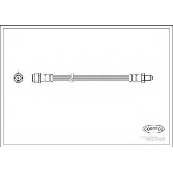 Тормозной шланг CORTECO 19025905