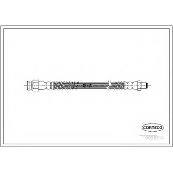 Тормозной шланг CORTECO 19025914