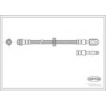 Тормозной шланг CORTECO 19026392