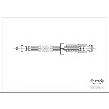 Тормозной шланг CORTECO 19026697