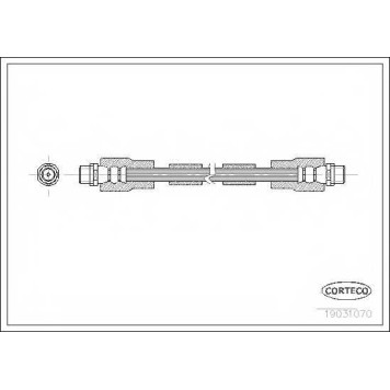 Тормозной шланг CORTECO 19031070
