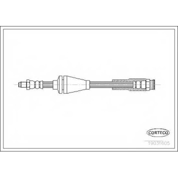 Тормозной шланг CORTECO 19031605