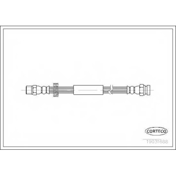 Тормозной шланг CORTECO 19031688