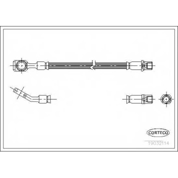 Тормозной шланг CORTECO 19032114