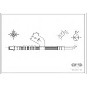 Тормозной шланг CORTECO 19032131