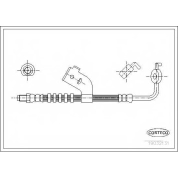 Тормозной шланг CORTECO 19032131