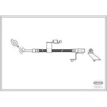 Тормозной шланг CORTECO 19032141