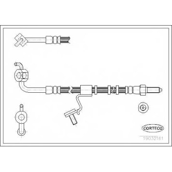 Тормозной шланг CORTECO 19032161