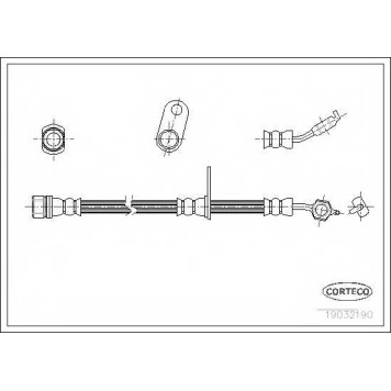 Тормозной шланг CORTECO 19032190