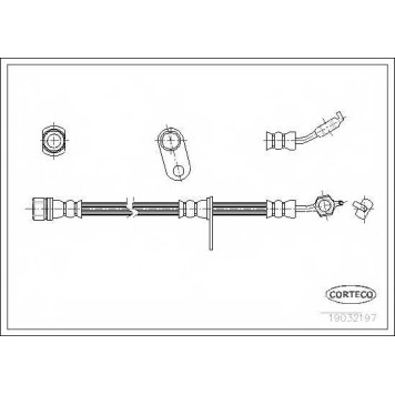 Тормозной шланг CORTECO 19032197