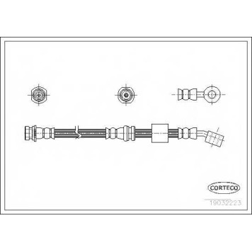 Тормозной шланг CORTECO 19032223