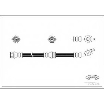 Тормозной шланг CORTECO 19032238